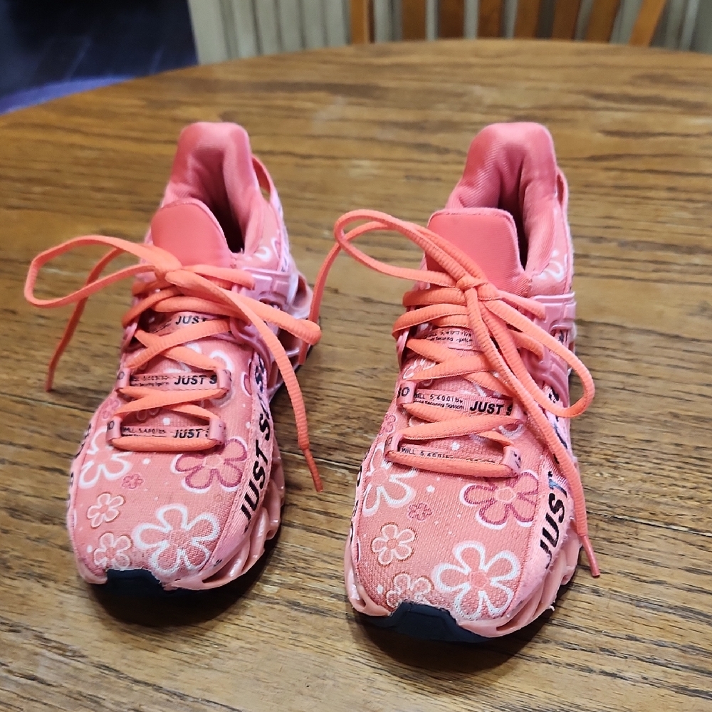 Just So So Running Light weight Tennie Shoes Size 34